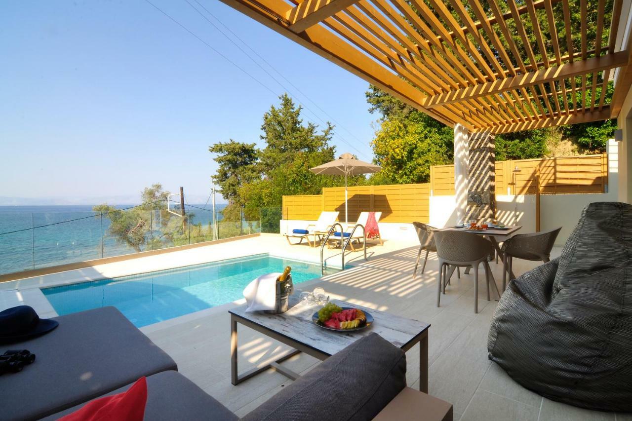 Casa Del Mar Apartment Mpoukaris Bagian luar foto